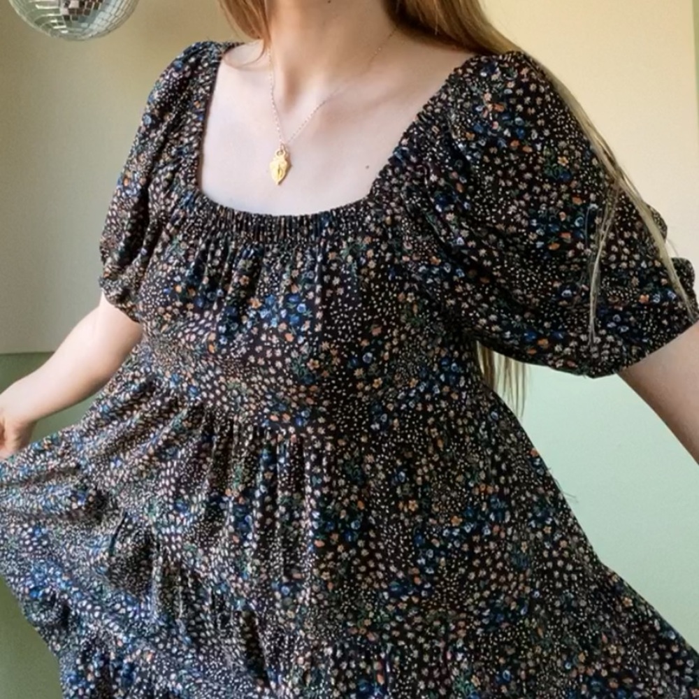 Floral Target Dress